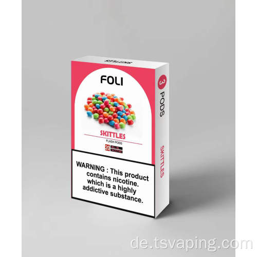 1,8 ml Foli Infinity Pod angewendet auf Relx Pod